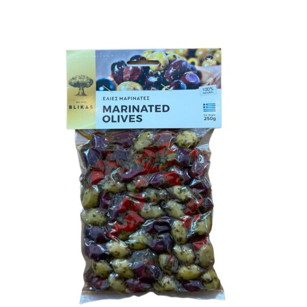 Blikas Marinated Oliven Vacuum - 250g